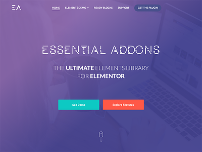Essential Addons Elementor LP design elementor landing ui web wordpress