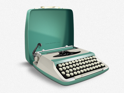 typewriter gui icon ipad iphone old school typewriter