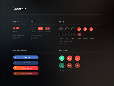 UI Kit / Templates B app controls elements kit templates ui