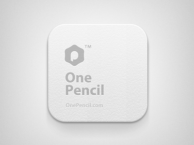 OnePencil logo II design icon ios iphone logo