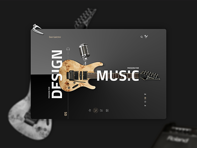 Passion for Design | Passion for Music appdesign design diseño frontend graphicdesgn html 5 html css music rock ui userinterface ux web webdesig website