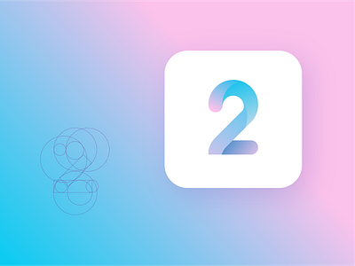 TWO APP branding design icon ui