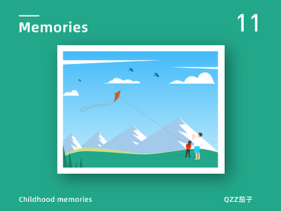 Memories animation design illustration vector