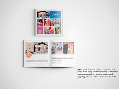 Brochure - Sona Lingerie branding brochure design company profile design graphic design identity lingerie brand marketing design minimal vector