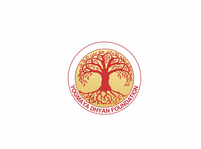 Dhyan foundation logo branding design flat graphic design identity illustration logo logo design minimal vector