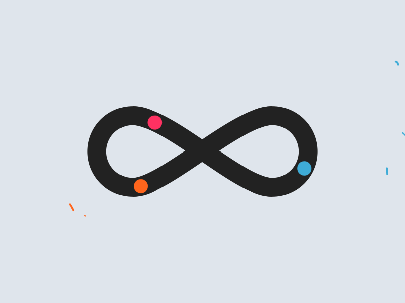 Infinity aftereffects animate animation flat framebyframe loop minimal motiondesign motiongraphic