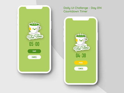 Day 014 - Countdown Timer - Daily UI Design Challenge challenge countdowntimer mobile uidesign ux