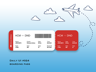 Day 024 - Boarding Pass - Daily UI Design Challenge boardingpass challenge uidesign ux