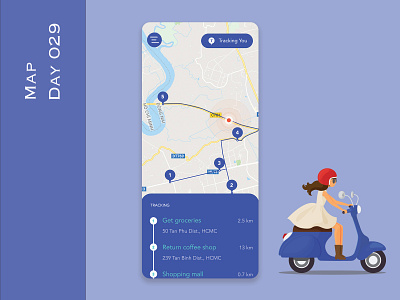 Day 029 - Map - Daily UI Design Challenge challenge map mobile uidesign ux