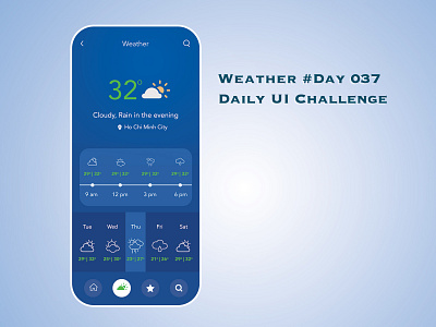 Day 037 - Weather - Daily UI Design