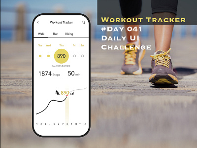 Day 041 - Workout Tracker - Daily UI Design Challenge challenge mobile uidesign ux workout