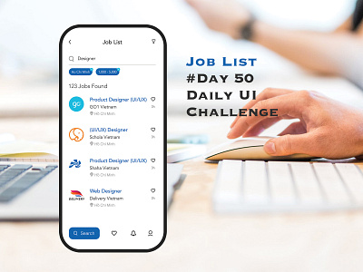 Day 050 - Job List - Daily UI Design Challenge challenge job list mobile uidesign ux