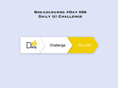 Day 056 - Breadcrumbs - Daily UI Design Challenge