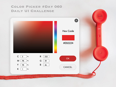 Day 060 - Color Picker - Daily UI Design Challenge challenge color picker uidesign ux