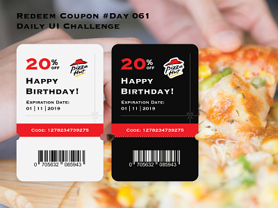 Day 061 - Redeem Coupon - Daily UI Design Challenge