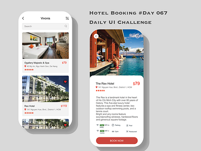 Day 067 - Hotel Booking - Daily UI Design Challenge challenge hotel booking mobile uidesign ux