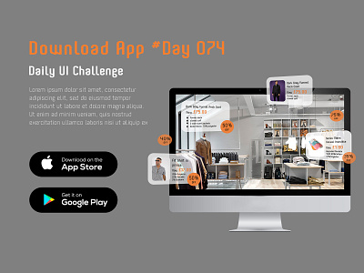 Day 074 - Download App - Daily UI challenge