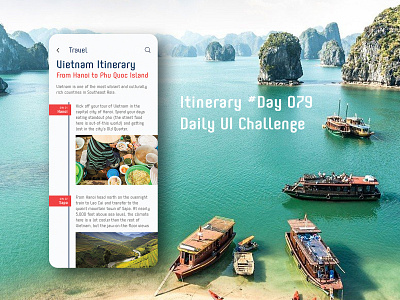 Day 079 - Itinerary - Daily UI challenge challenge itinerary mobile uidesign ux