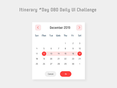 Day 080 - Date Picker - Daily UI challenge challenge datepicker uidesign ux