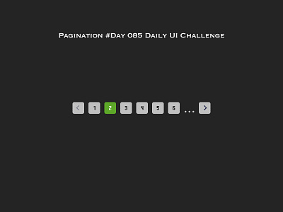 Day 085 - Pagination - Daily UI challenge challenge pagination uidesign ux