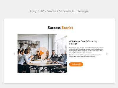 Day 102 - Sucess Stories UI Design challenge successstory uidesign ux