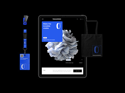 TAGARNO® behance blue branding flat minimal tablet ui ux website