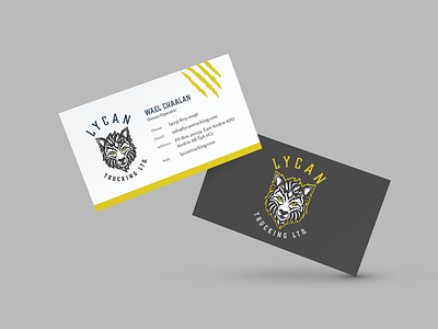 Business Card Design branding branding design business card design lycan print design wolf
