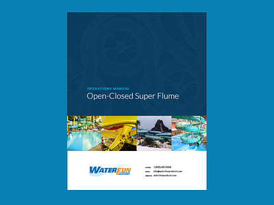 Water Slide Operations Manual cover page manual print