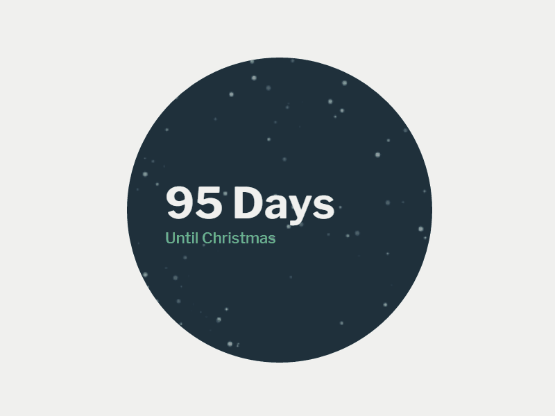 Countdown until Christmas