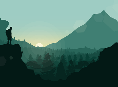 Adventure in the mountains - Aventure en montagne app art design flat graphic design illustration illustrator vector web website