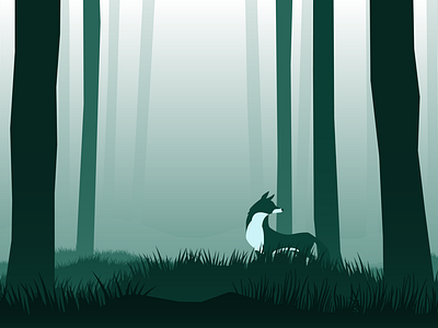 Fox in the woods - Renard en forêt