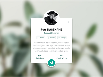 Social profil - #DailyUI006