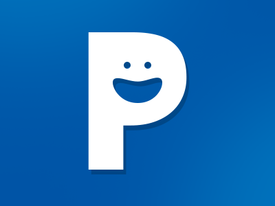 Logo branding logo p smiley