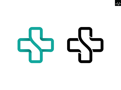 Healthcare startup logo ai branding cross healthcare logo s