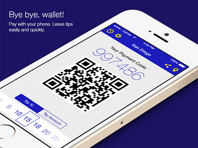 Mobile Wallet app (iOS 7 version) app flat ios ios7 iphone loyalty mobile payment receipt ui