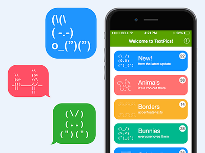TextPics app