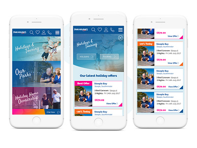 Holiday search listings desktop design ecommerce mobile design progressive web app ui ux
