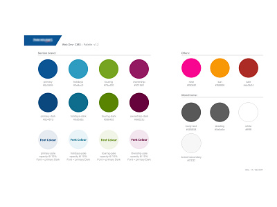 Web Style Guide - Colours design design system style guide ui ux