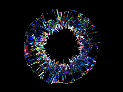 Crystal Circle 3d cercle cinema4d cristal design diamant graphic design light redshift