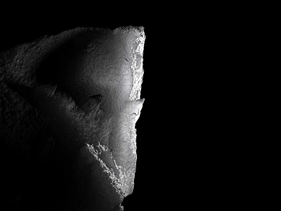 Coeur de glace 03 3d art blanc branding cinema4d coeur cristaux design glace graphic design graphisme illustration light modélisation noir pierre redshift texture