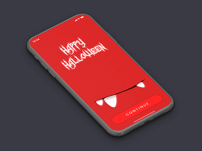 Happy Halloween - Splash Screen. halloween halloween design iphonex moblieapp splash page splashscreen