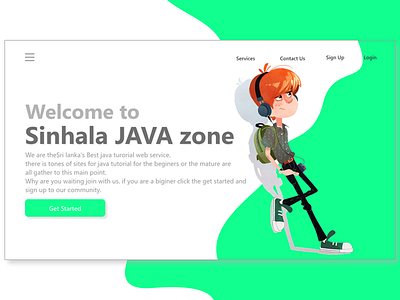 Design for my website.(Sinhala Jzone) web app