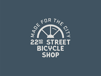 22nd Street Bicycle Shop badge badge design badge logo bicycle bicycle shop bike bikeshop branding textlockup typelockup typography