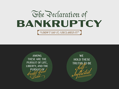 Declaration of Bankruptcy | Michael Scott bankrupt bankruptcy declaration design i declare bankruptcy michael scott the office type typelockup typography