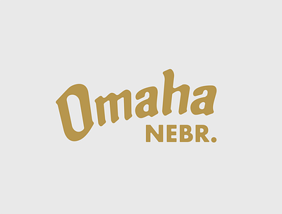 Omaha Nebr. ai hat design merch design nebraska nebraskadesigner omaha patch patch design type type art typelockup typography