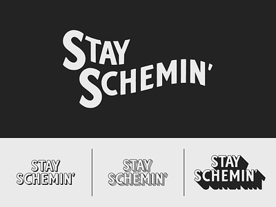 Stay Schemin' lincoln nebraska nebraskadesigner omaha type typedesign typeface typelockup typography