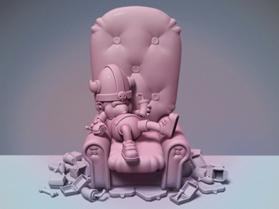 My home is my castle 3d cartoon cg cgi character characterdesign render zbrush