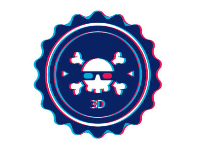 Pirates gone 3D badge 3d arrrrrrr characterdesign illustration pirates vectors