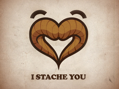 happy valentines day illustration moustache stache vector. vectors