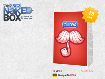 durex "the gentleman's choice" package design submission character characterdesign competition condom condoms durex gentleman gentlemen illustration moustache package packagedesign packaging pipe productdesign stache tache the naked box vector vectors vote voting